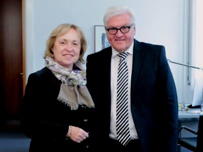 Staatsministerin Maria Bhmer mit Bundesauenminister Frank-Walter Steinmeier (Copyright: Auswrtiges Amt)